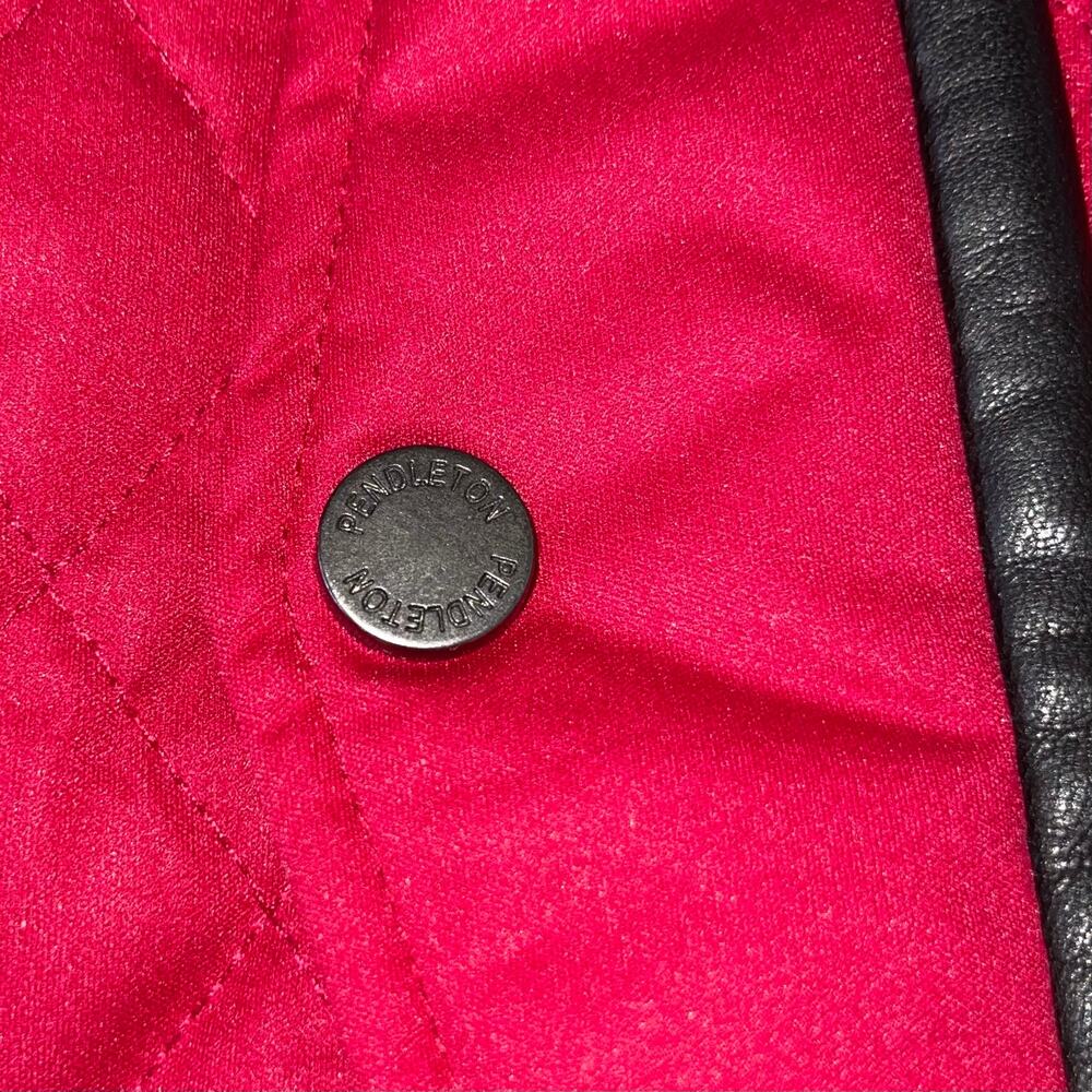 Pendleton Jacket Faux Leather Equestrian - Picture 12 of 13